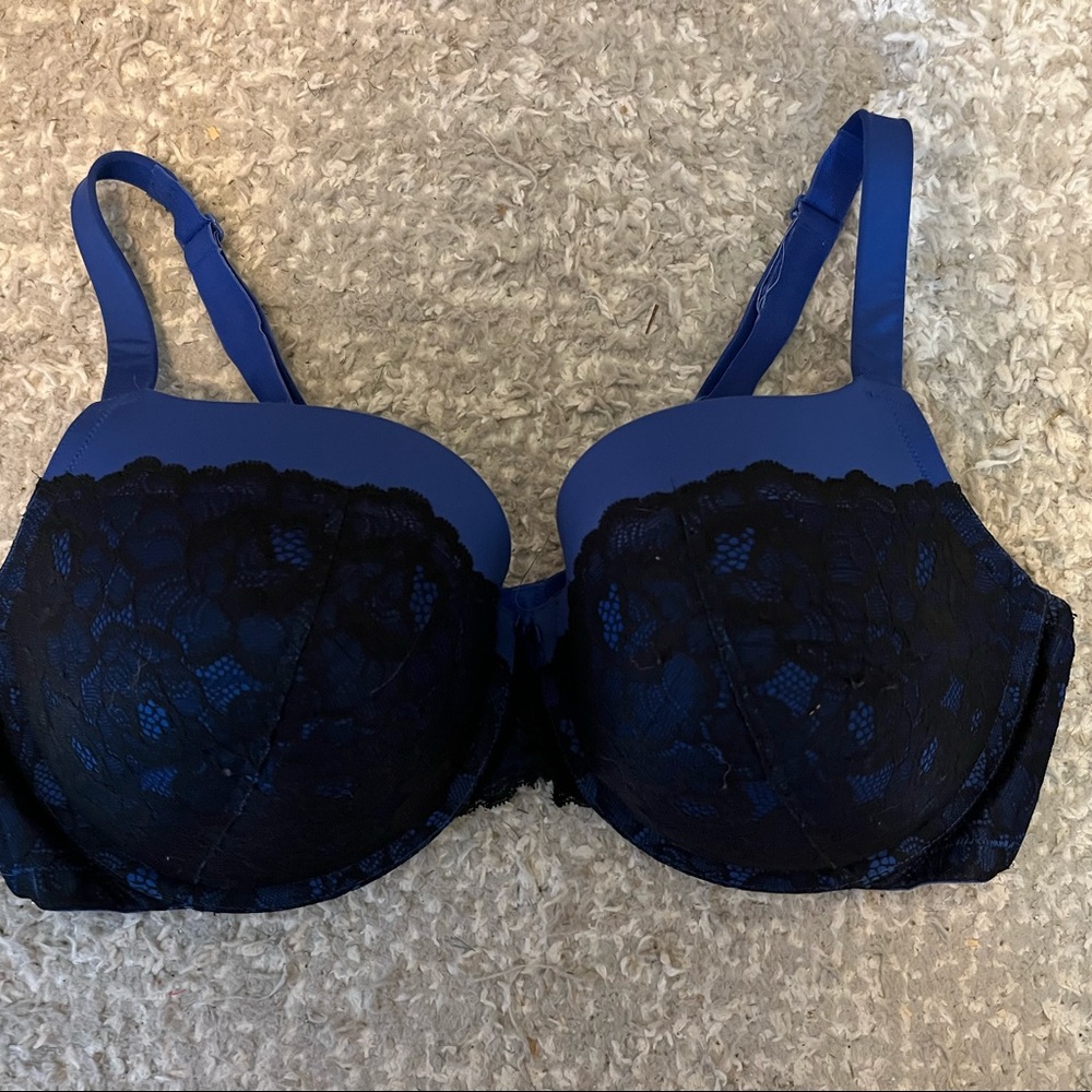 Torrid blue lace bra